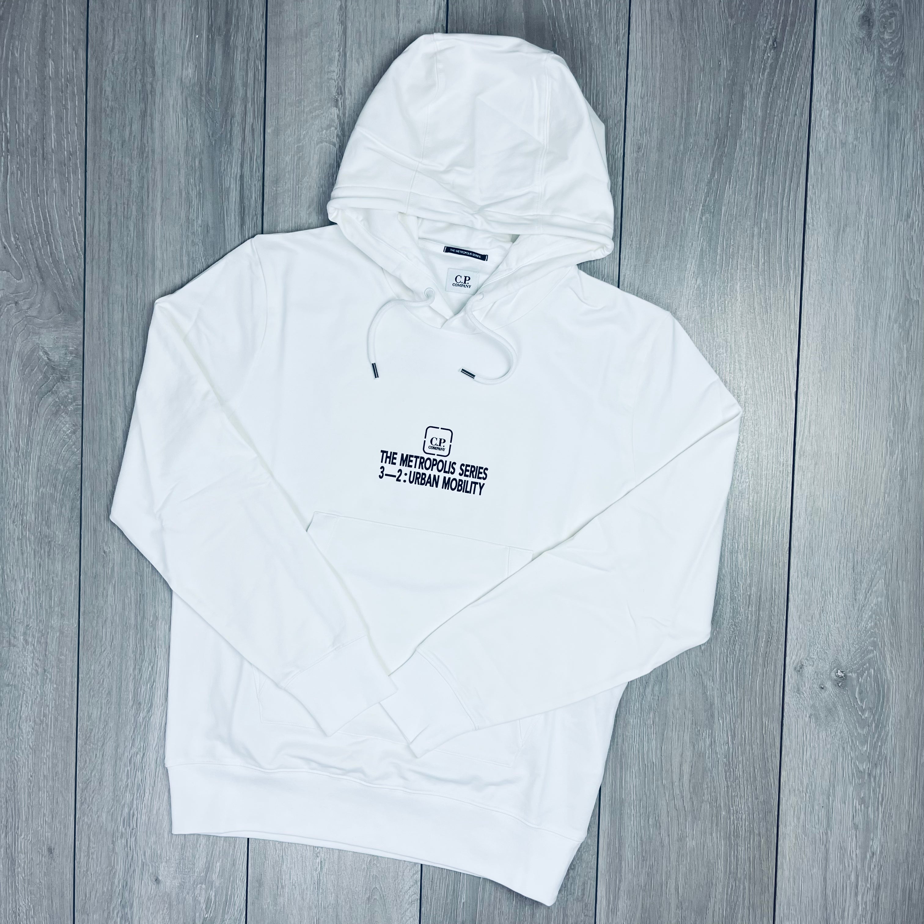 CP Company Metropolis Hoodie - White -Usfansport