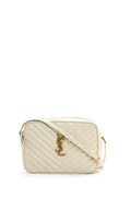 Borsa Lou in pelle matelassé color crema