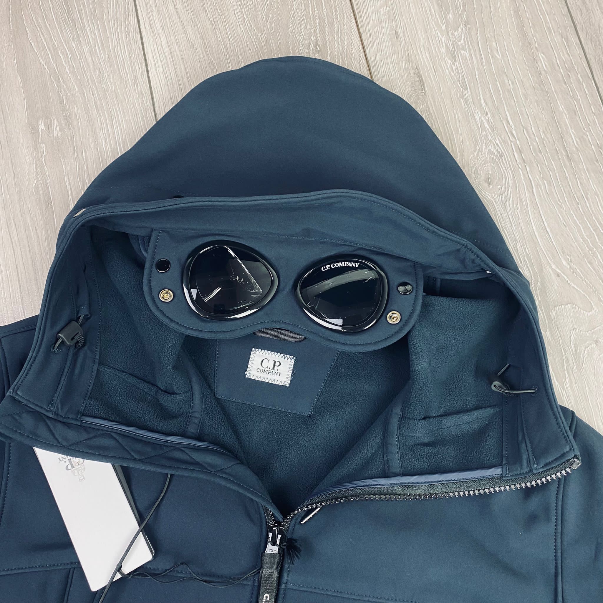 CP Company Shell Goggle Jacket - Navy -Usfansport