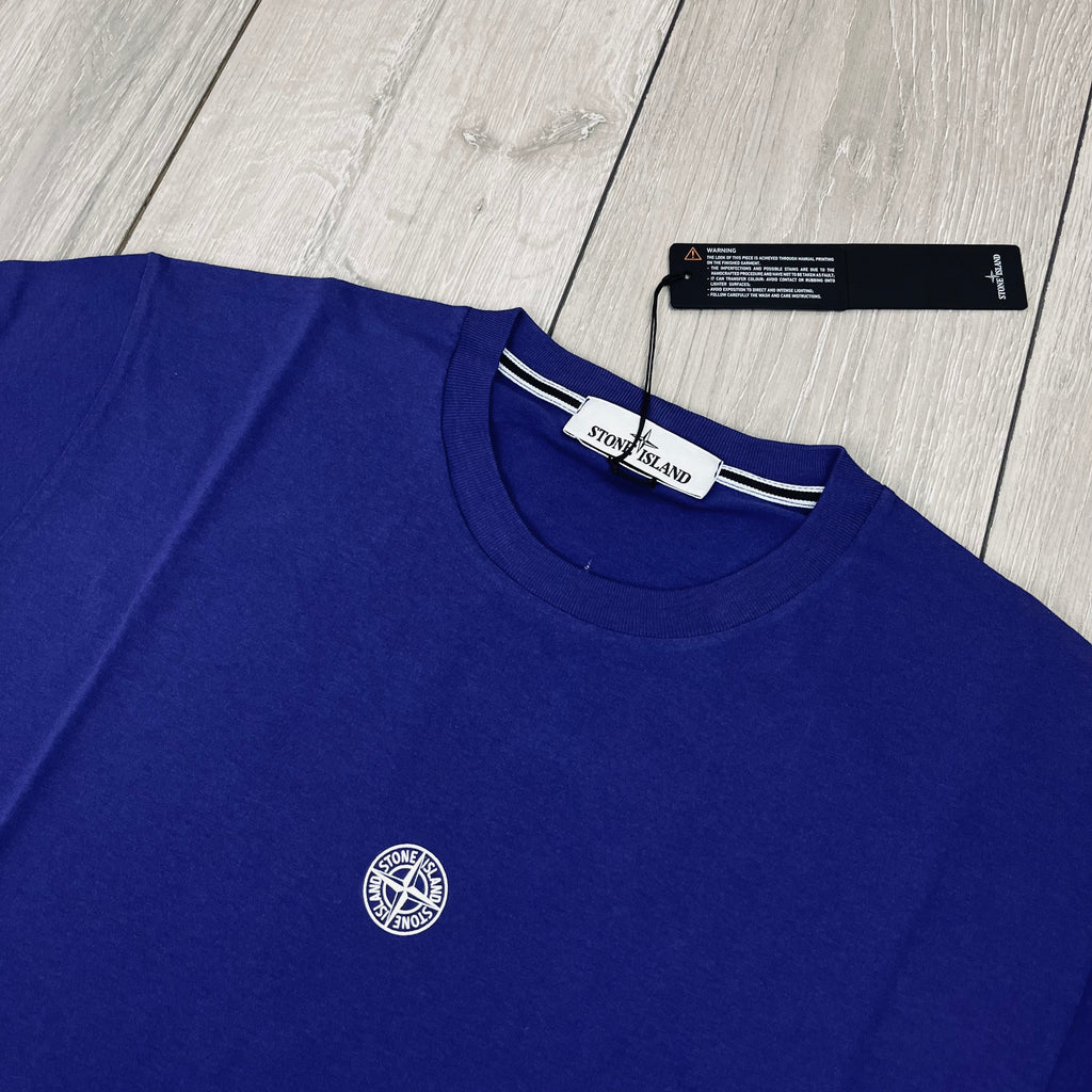 Stone Island Printed T-Shirt - Bluette -Usfansport