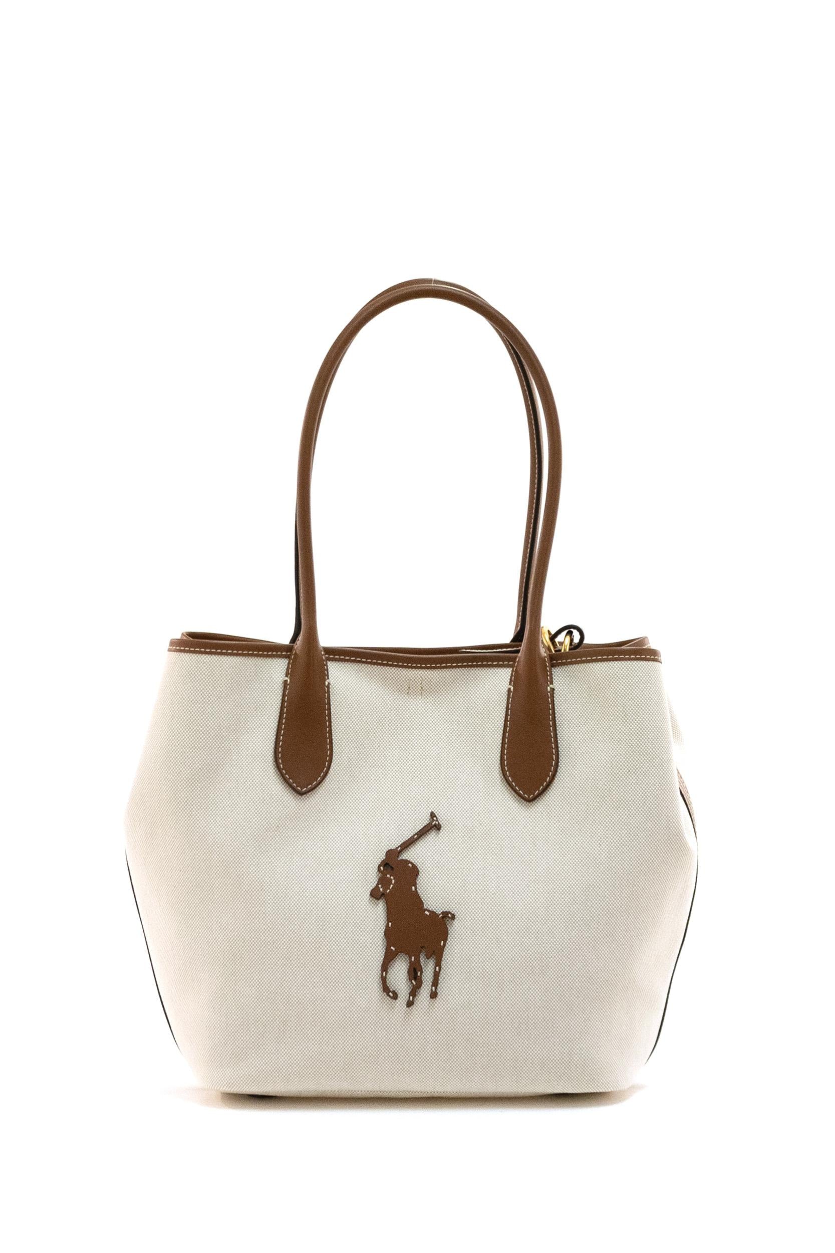 Borsa Tote Bellport in tela color naturale