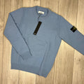 Stone Island Knit Sweatshirt - Mid Blue -Usfansport