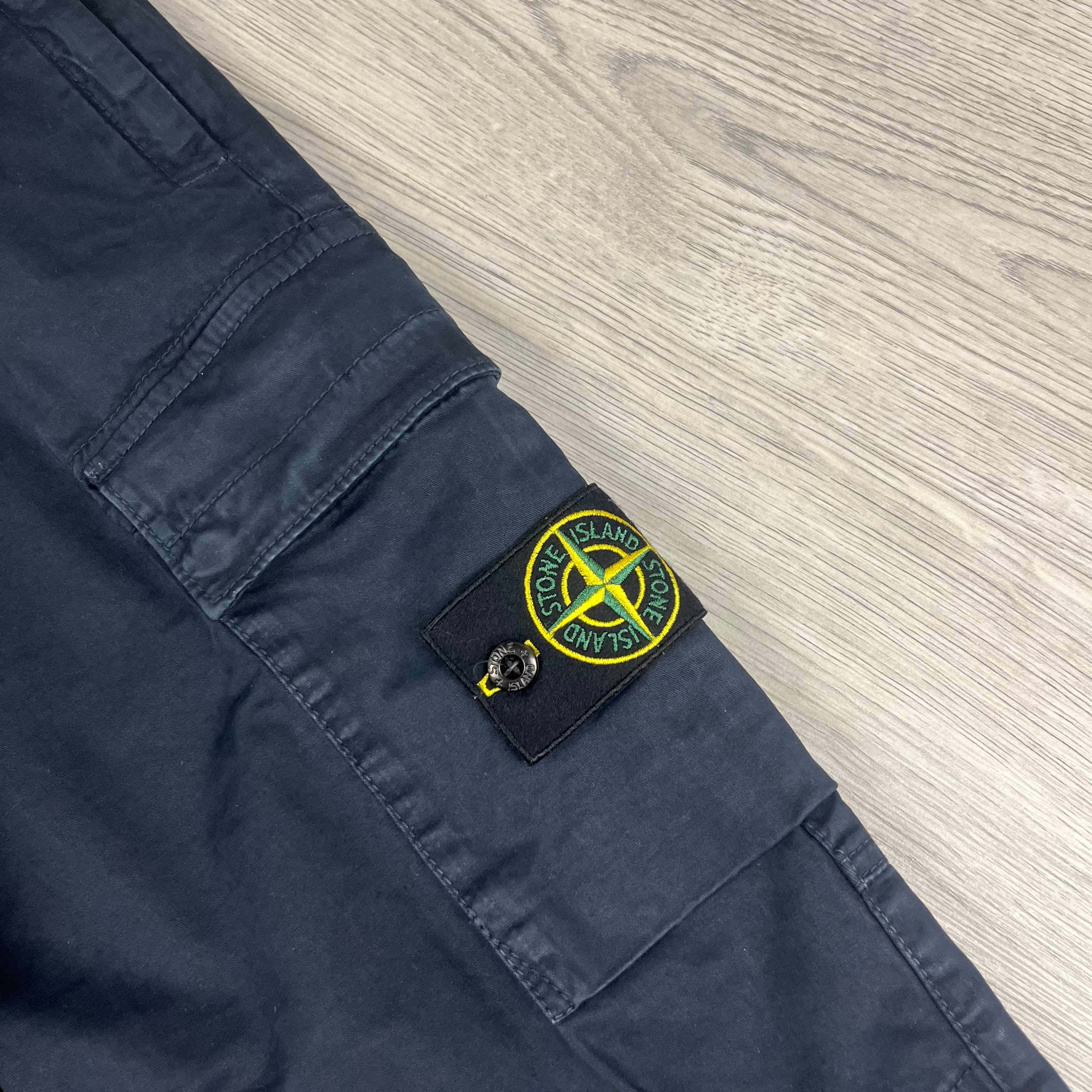 Stone Island Cargo Trousers - Navy -Usfansport