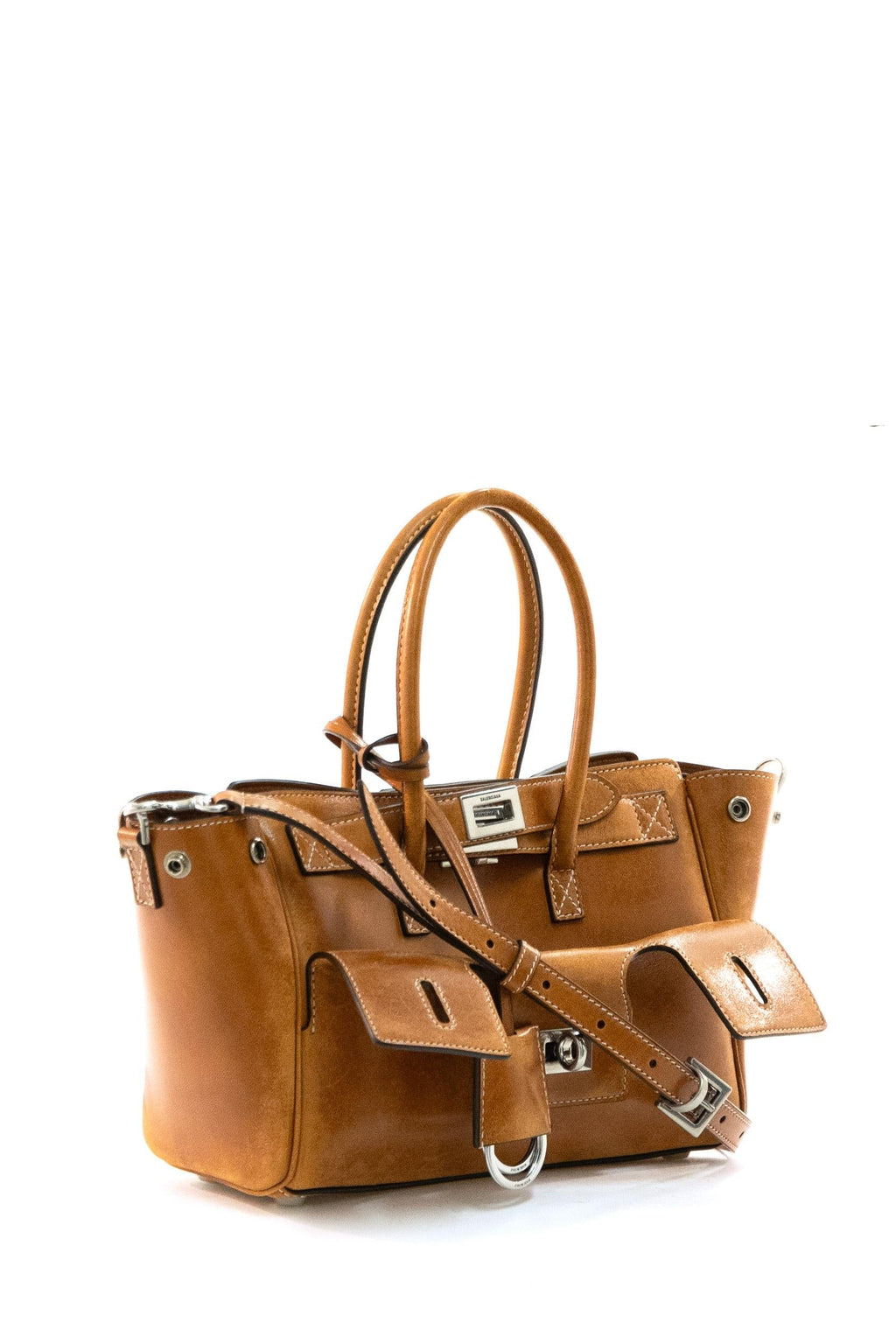 Borsa Carry All Bel Air in pelle color marrone chiaro