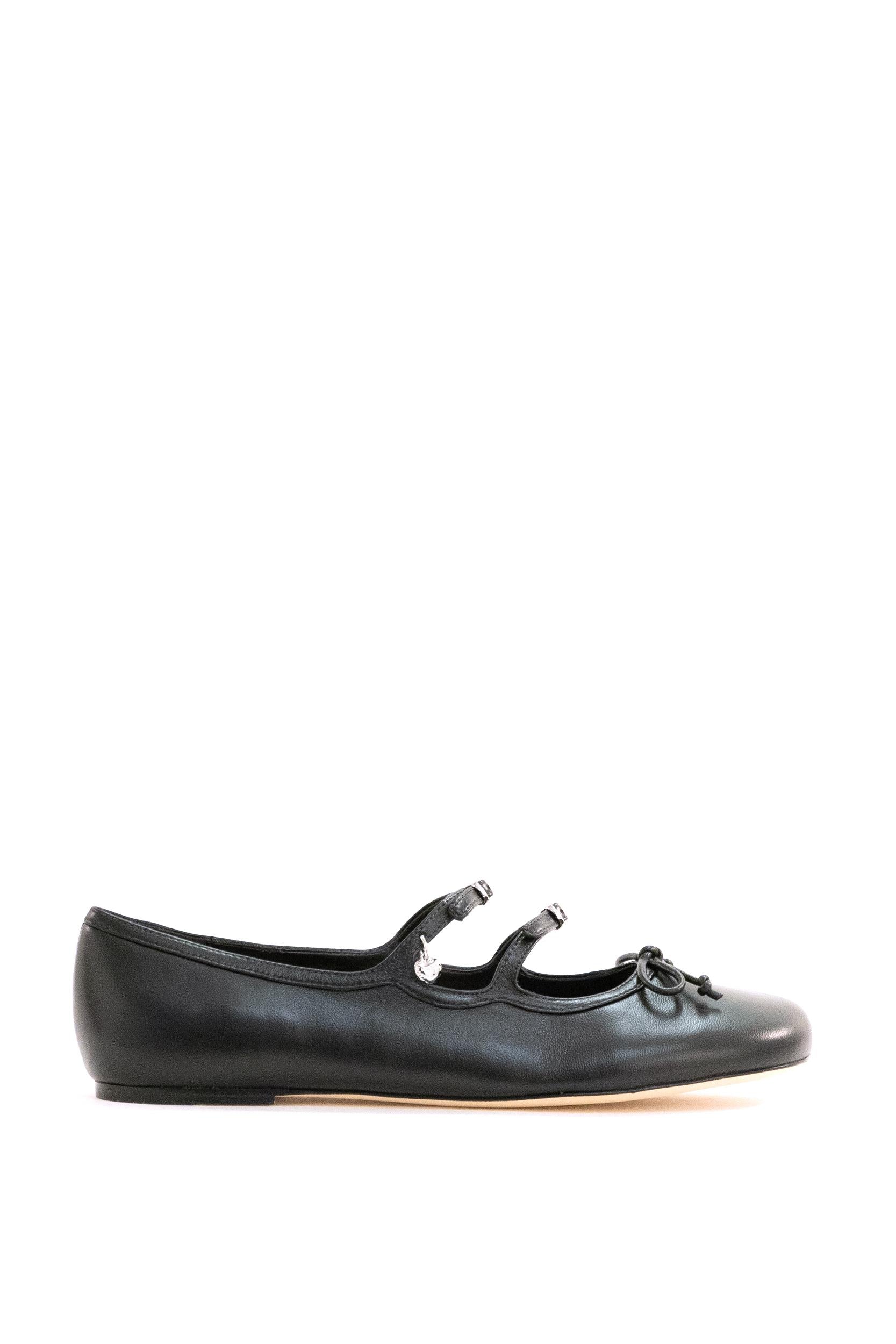 Ballerine Kiki in pelle di colore nero