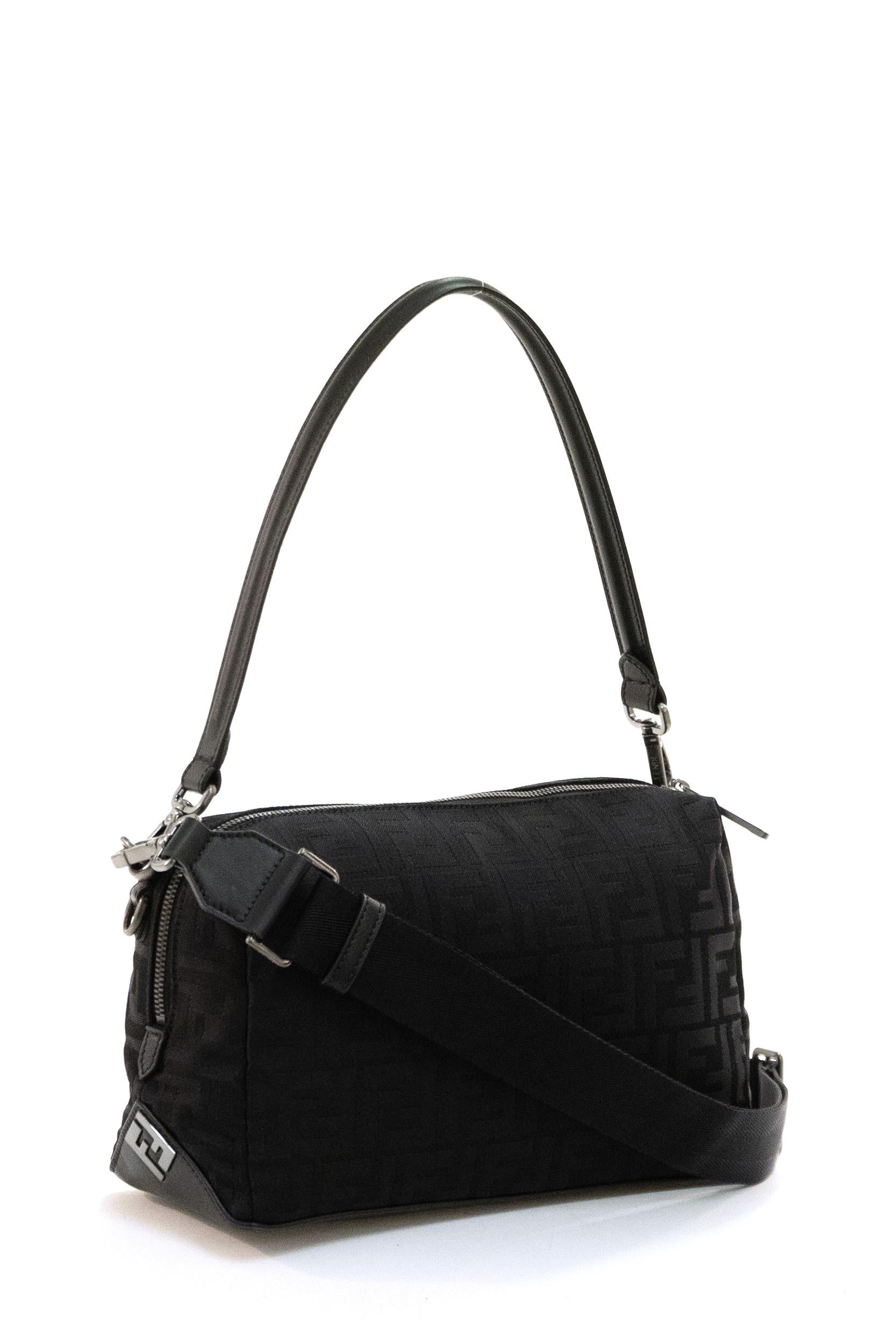 Borsa Fendi Lui in nylon FF color nero