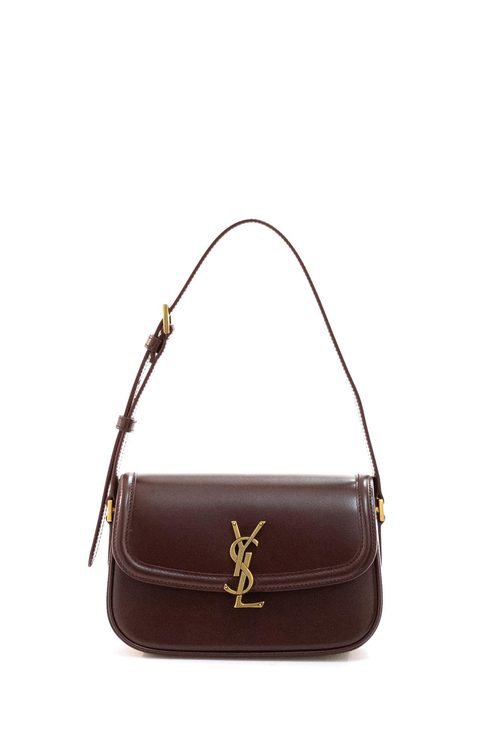 Borsa Solferino mini in pelle Box color bordeaux