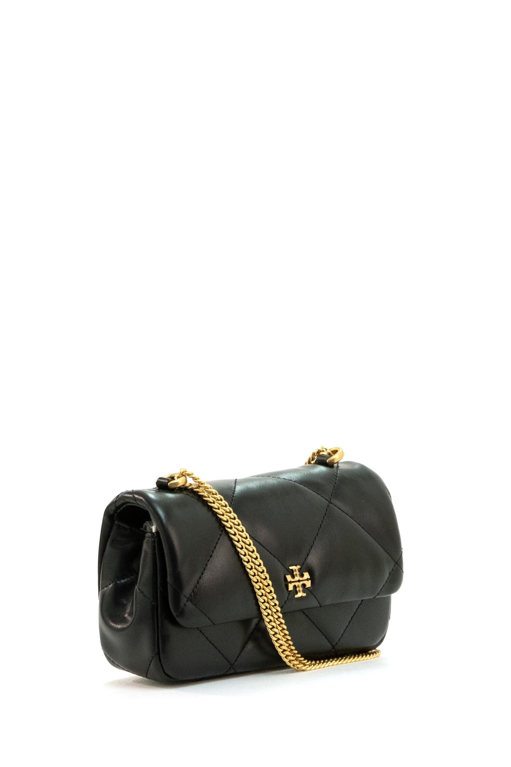 Borsa Kira mini in pelle trapuntata di colore nero.