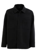 Blouson in lana di colore nero