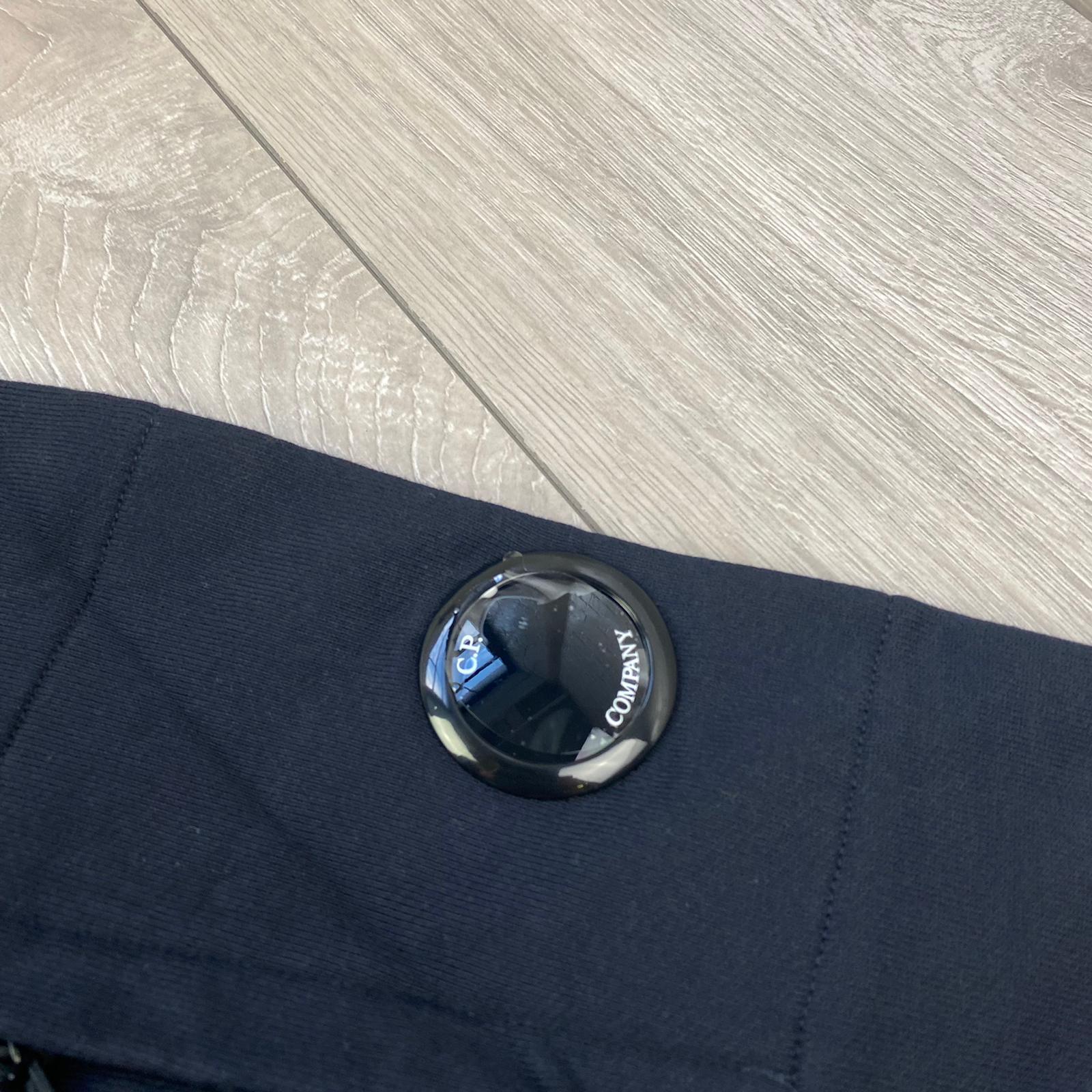 CP Company Raised Fleece Hoodie - Navy -Usfansport