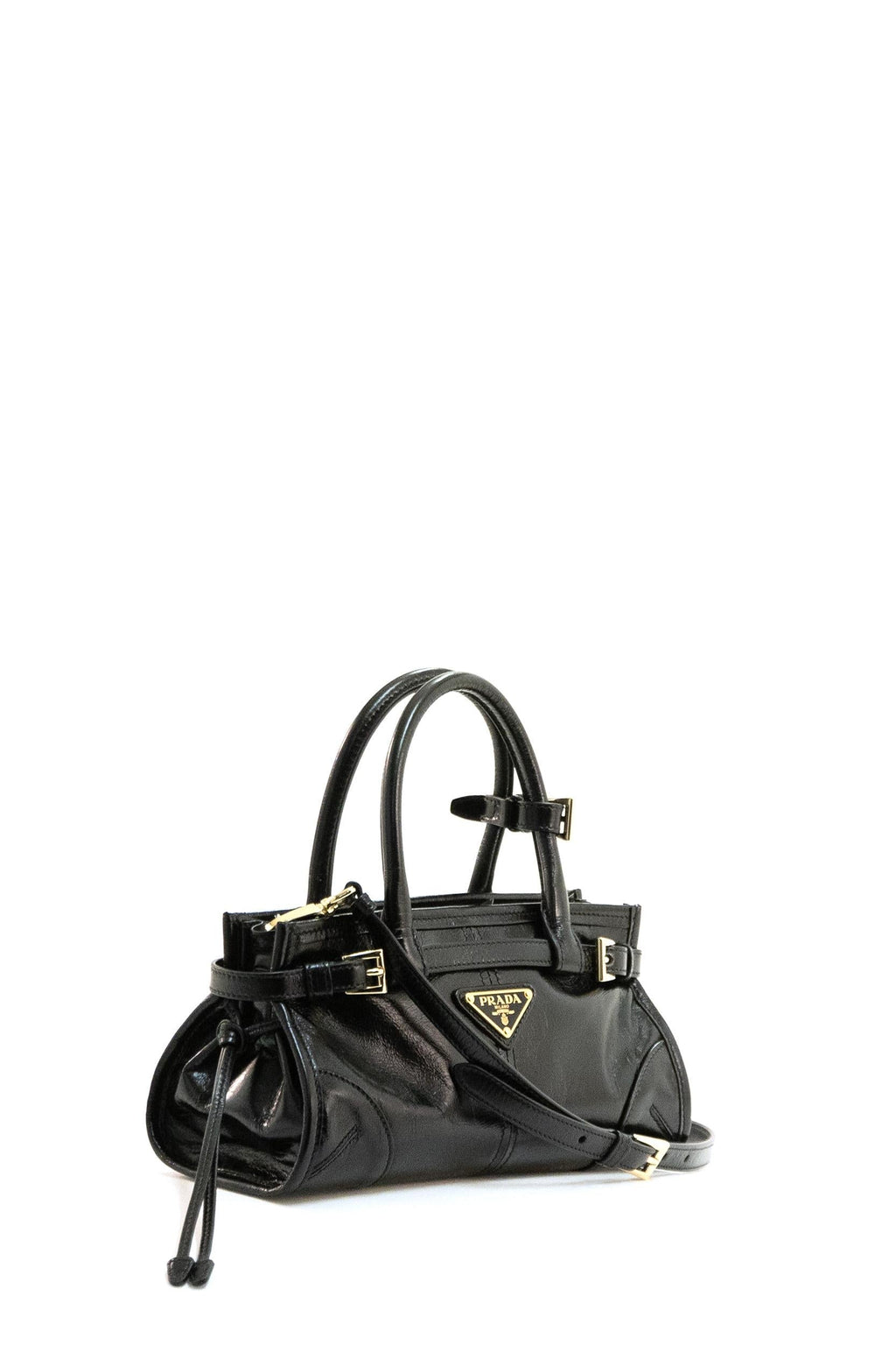 Borsa Prada Bonnie mini in pelle di colore nero