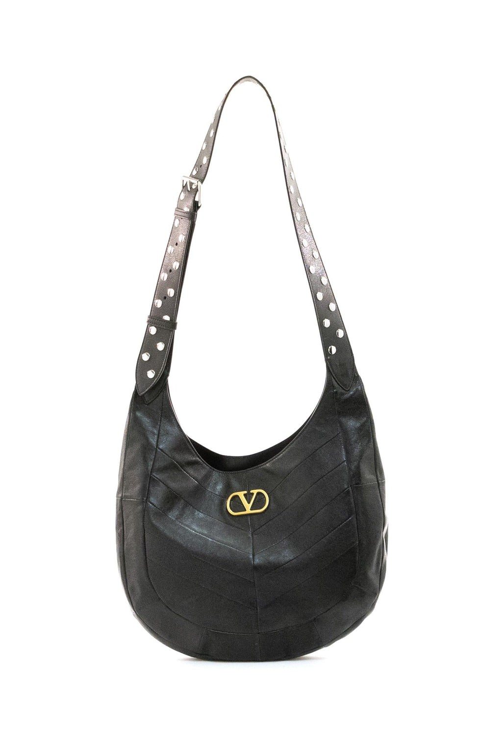 Borsa Panthea in nappa di colore nero