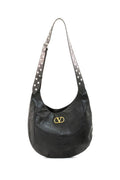 Borsa Panthea in nappa di colore nero