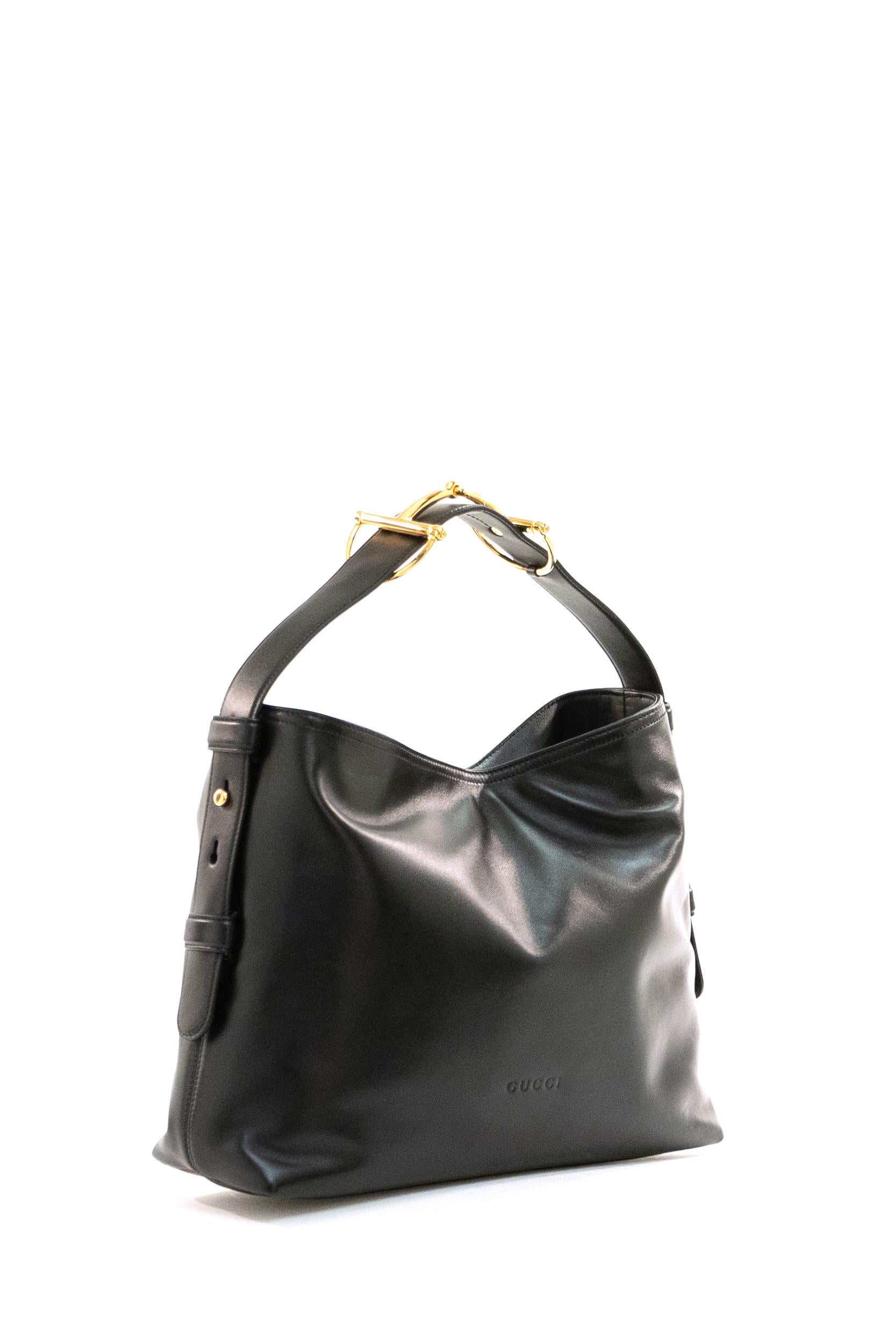 Borsa shopping Gucci Beatrix in pelle di colore nero