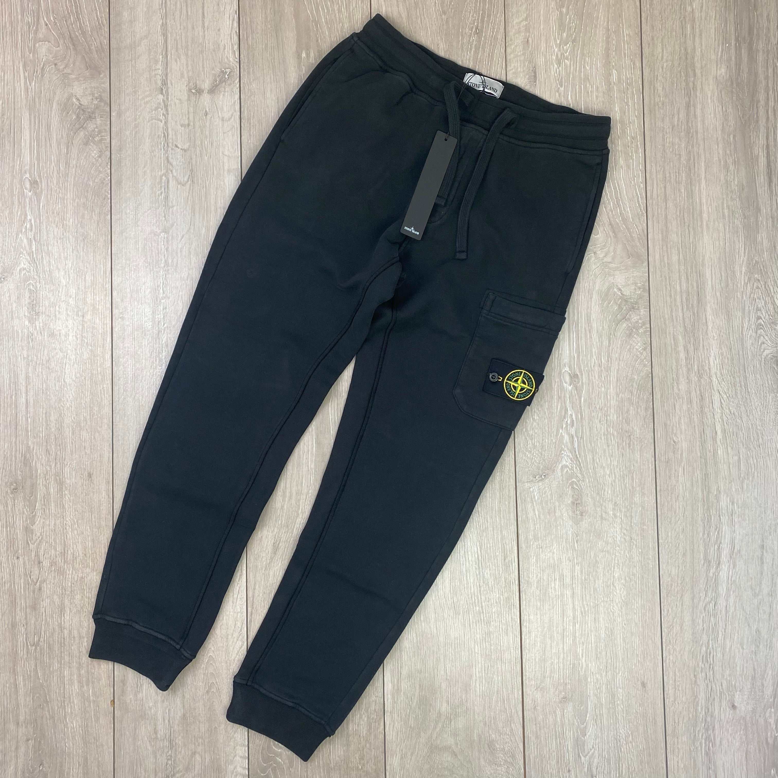 Stone Island Dyed Sweatpants - Black -Usfansport