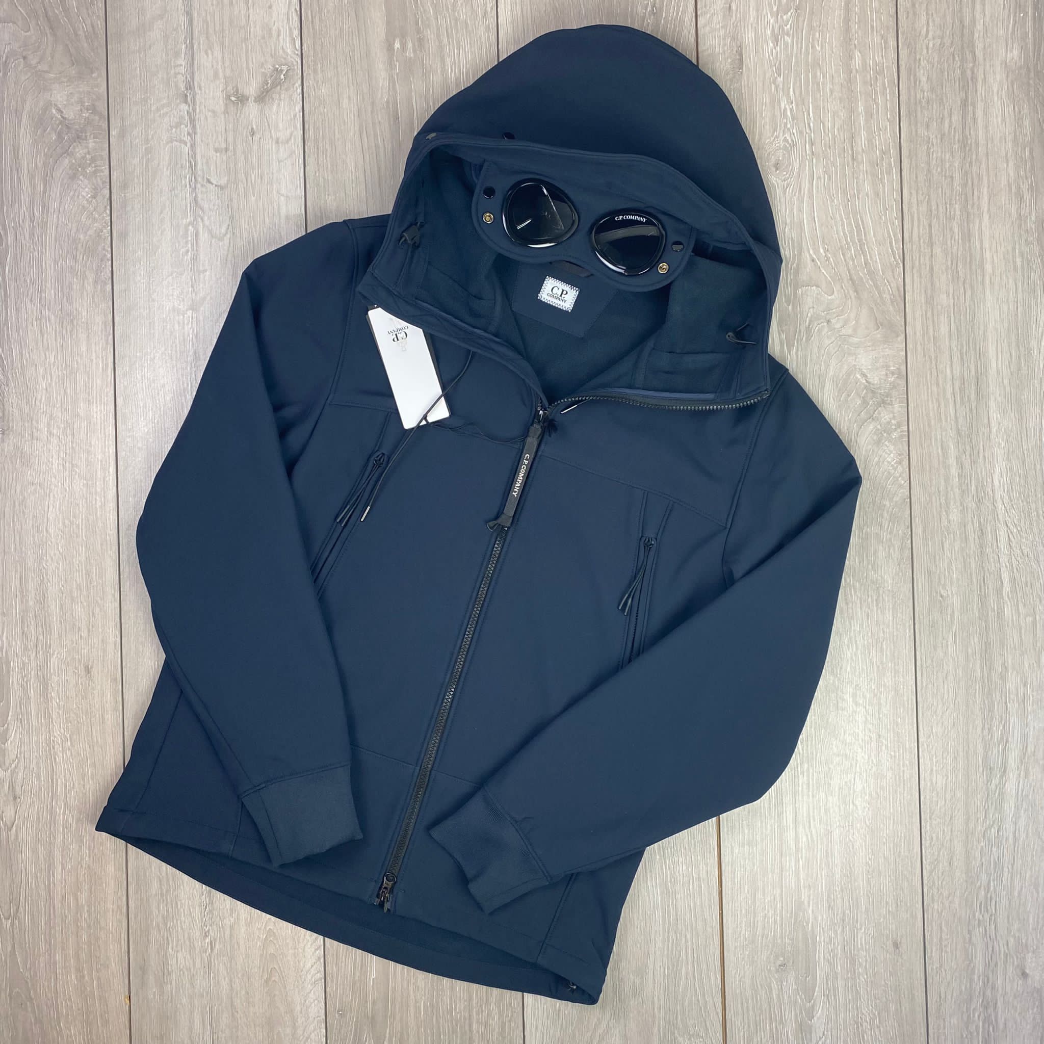 CP Company Shell Goggle Jacket - Navy -Usfansport