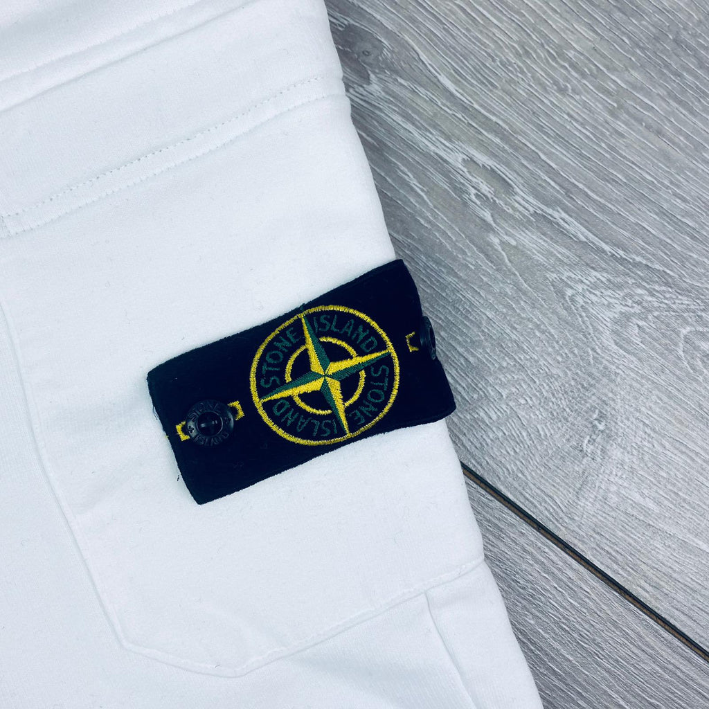 Stone Island Dyed Sweatpants - White -Usfansport