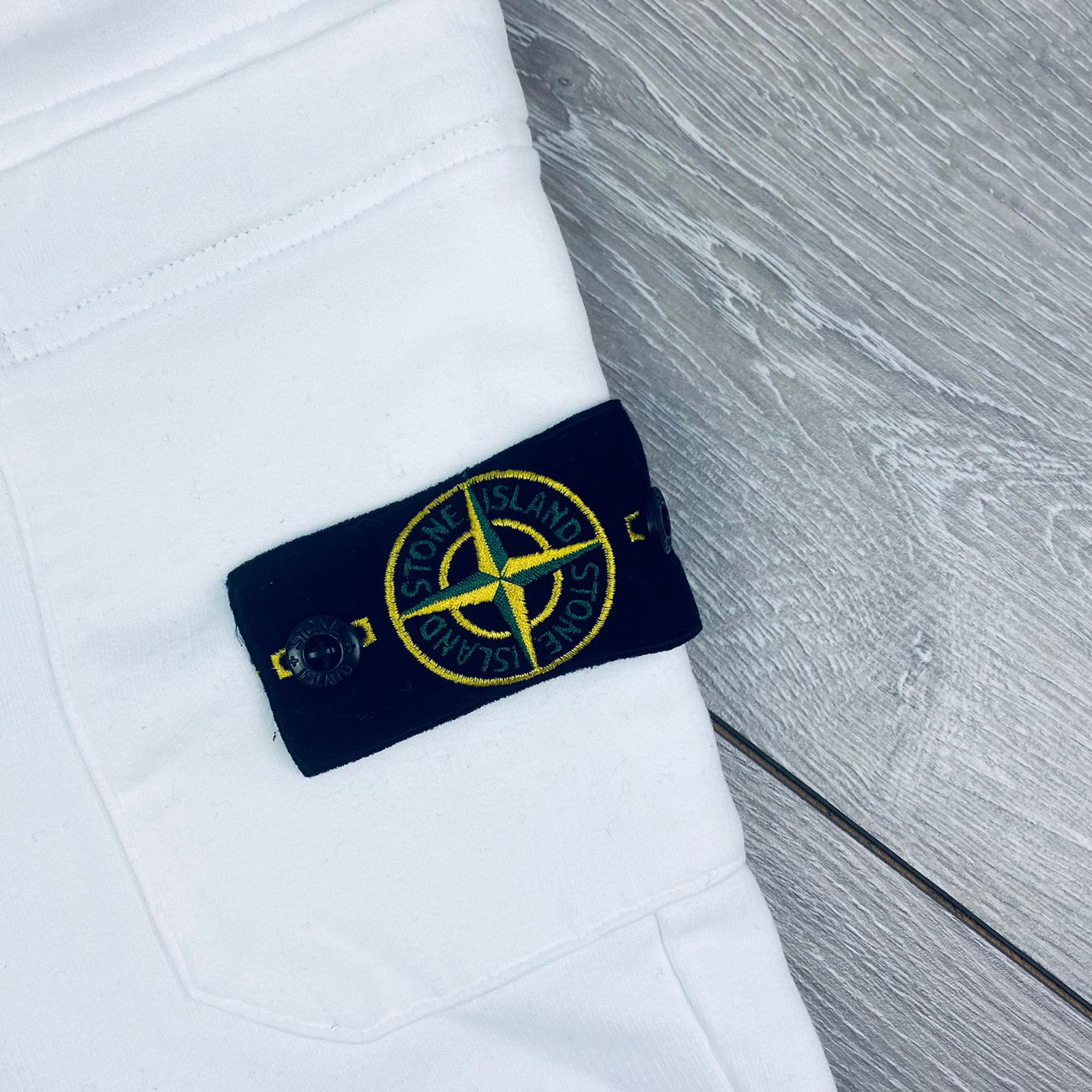 Stone Island Dyed Sweatpants - White -Usfansport