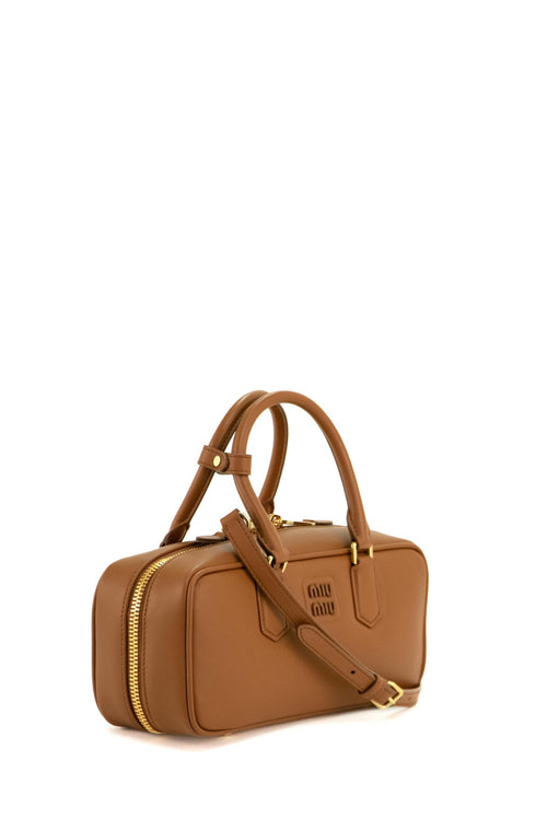 Borsa Arcadie in nappa colore marrone