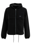Blouson in pile e Re-Nylon di colore nero