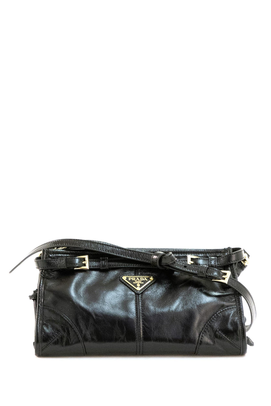 Borsa Prada Bonnie small in pelle di colore nero