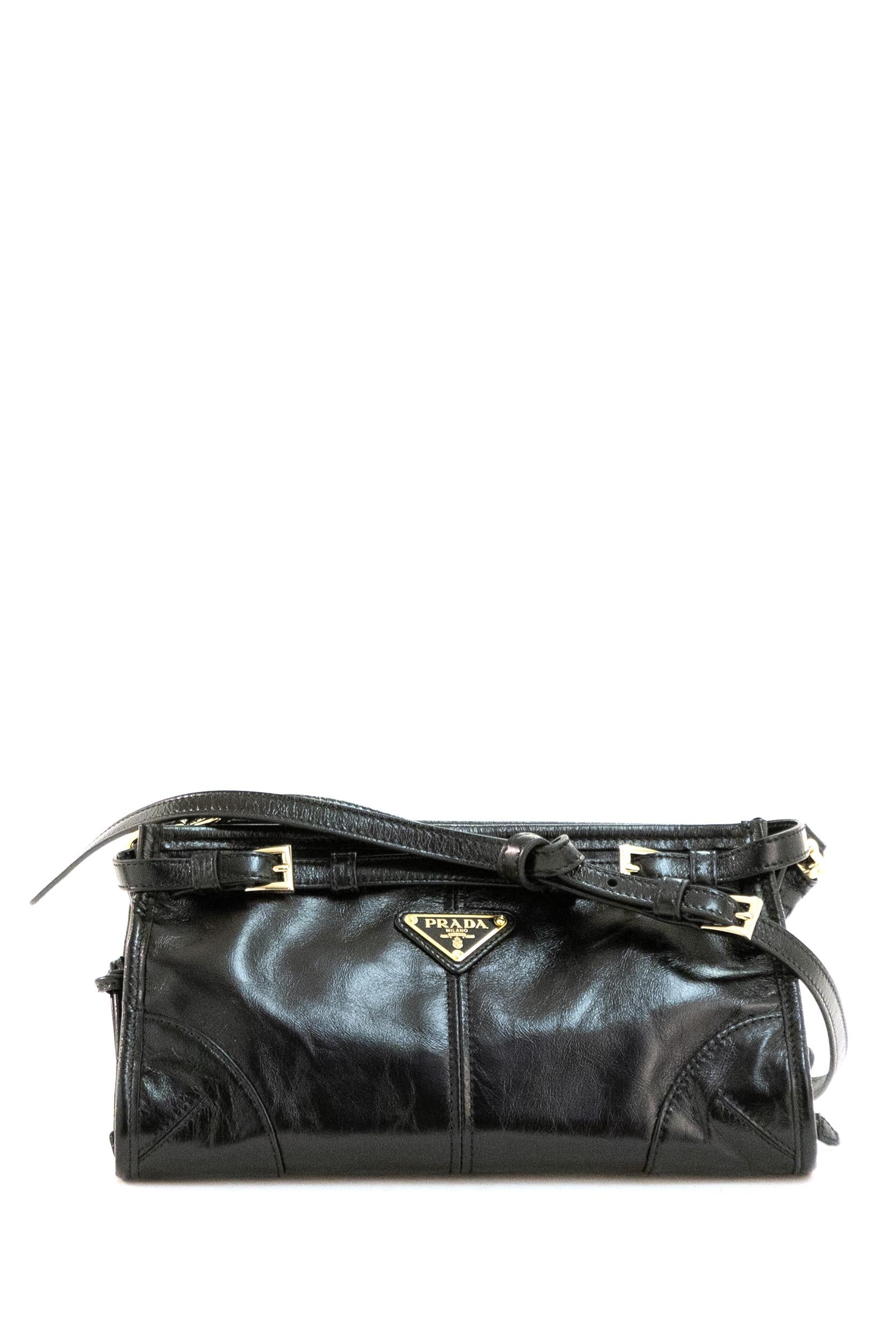 Borsa Prada Bonnie small in pelle di colore nero