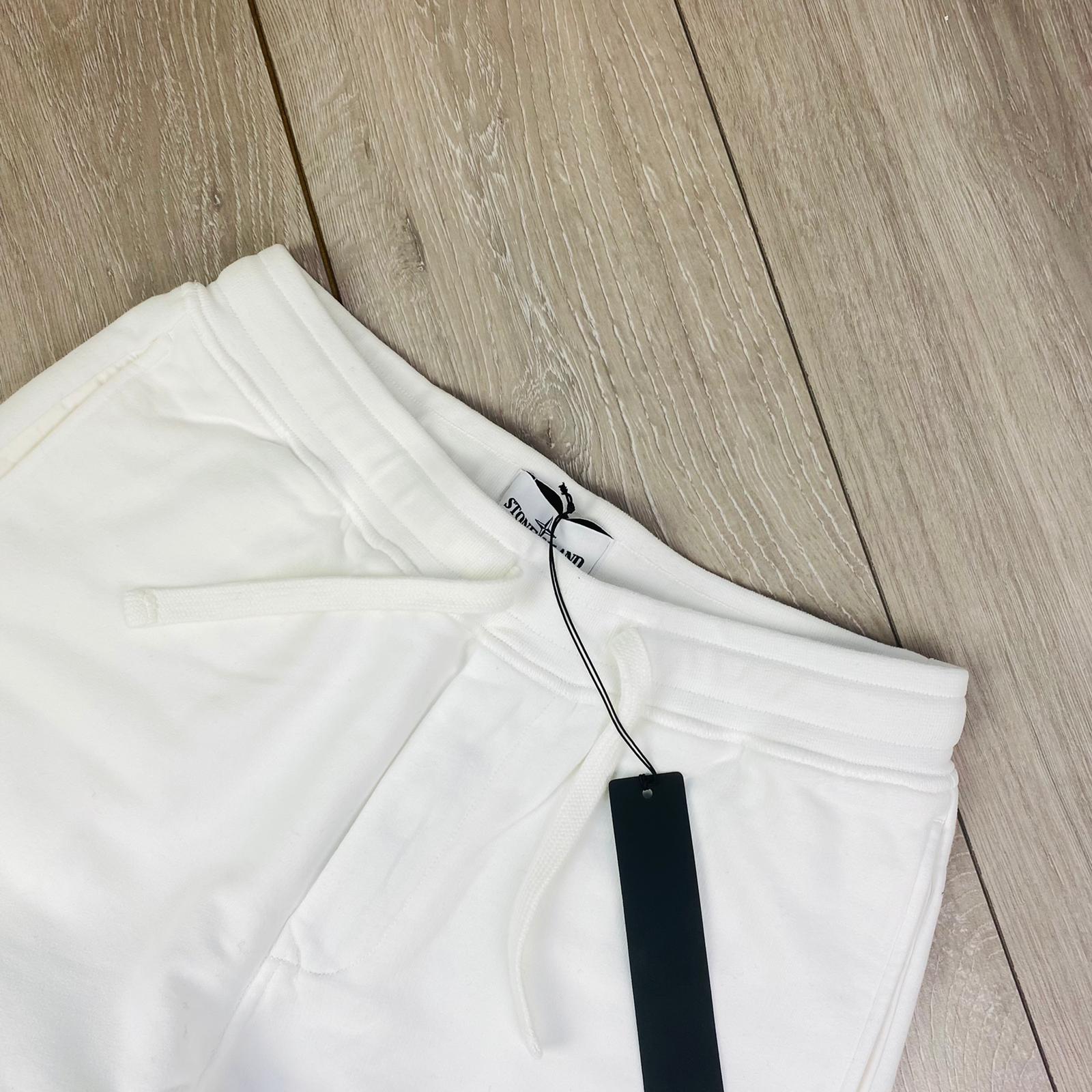 Stone Island Dyed Sweatpants - White -Usfansport