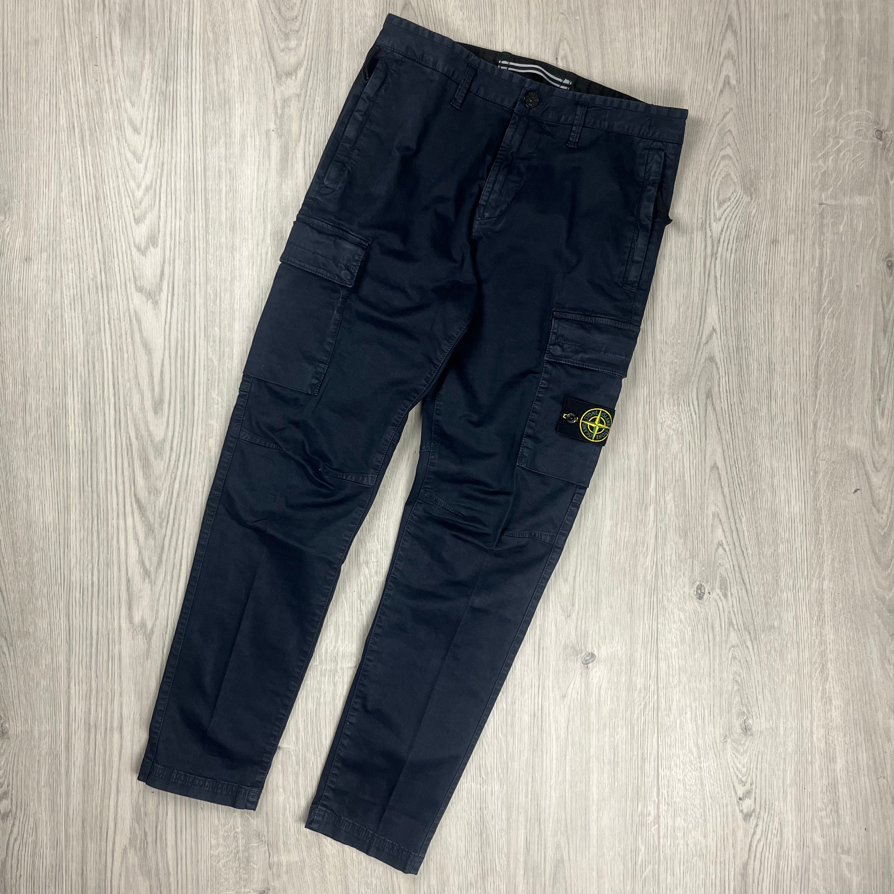 Stone Island Cargo Trousers - Navy -Usfansport