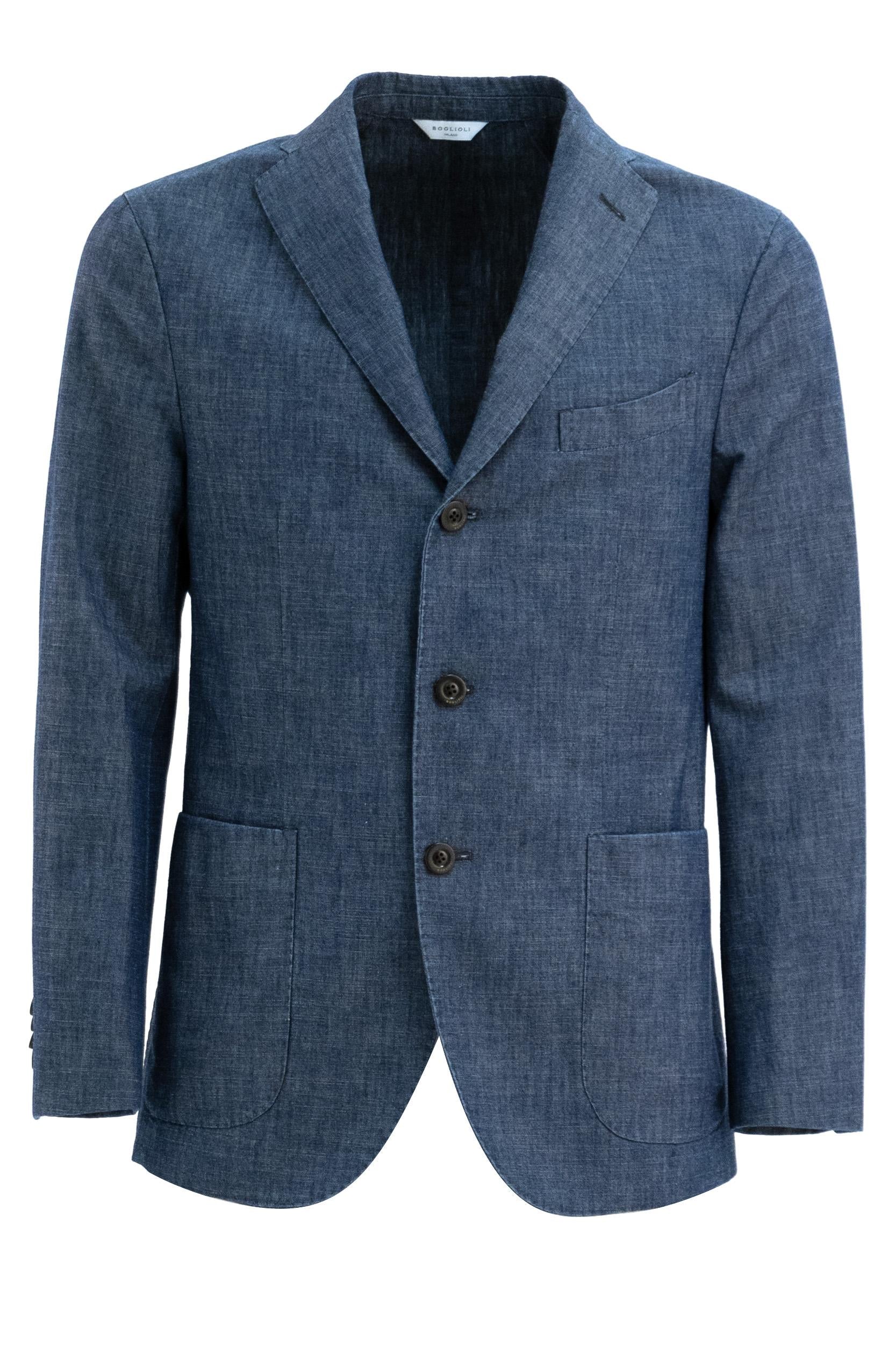 Abito in denim di colore blu