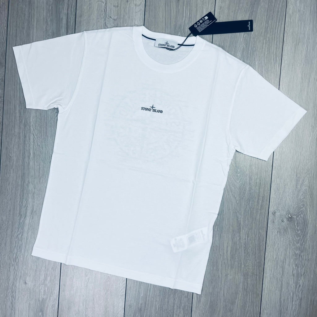 Stone Island Printed T-Shirt - White -Usfansport