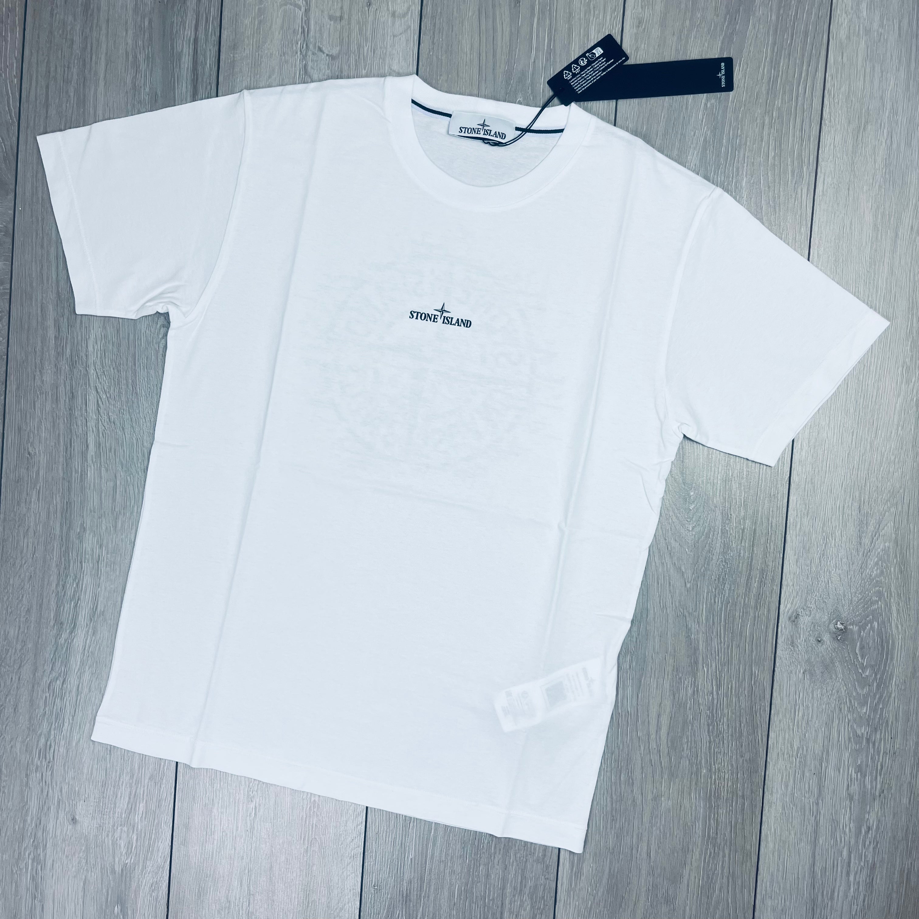 Stone Island Printed T-Shirt - White -Usfansport