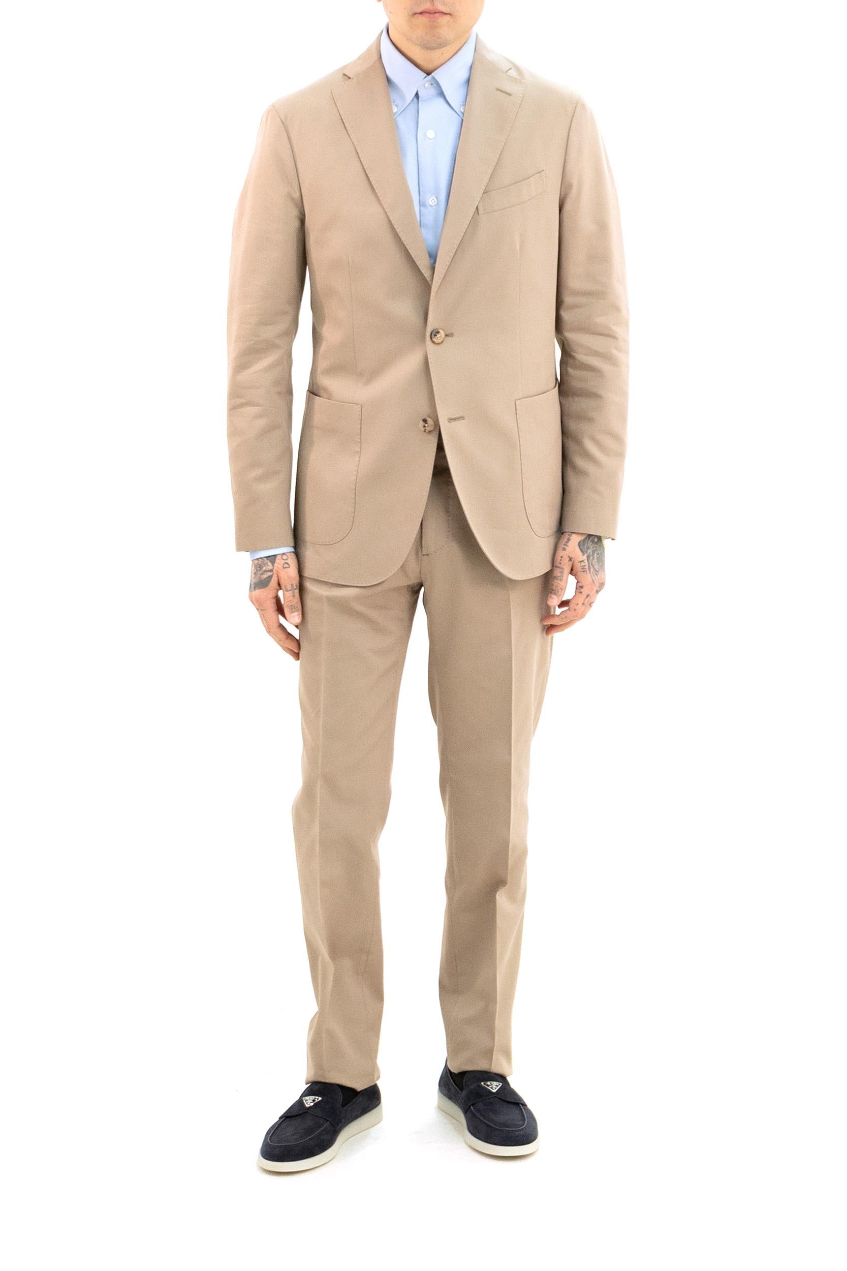 Abito in cotone di colore beige