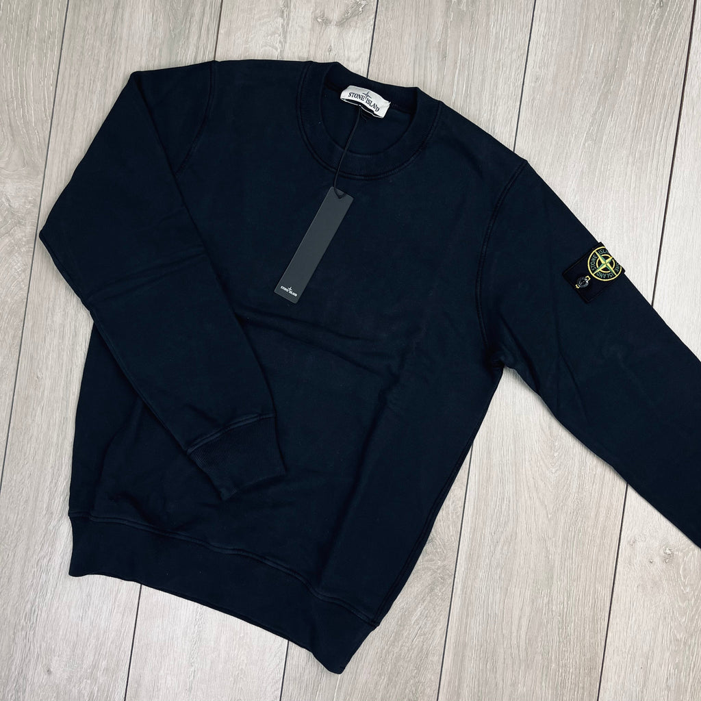 Stone Island Dyed Sweatshirt - Navy -Usfansport