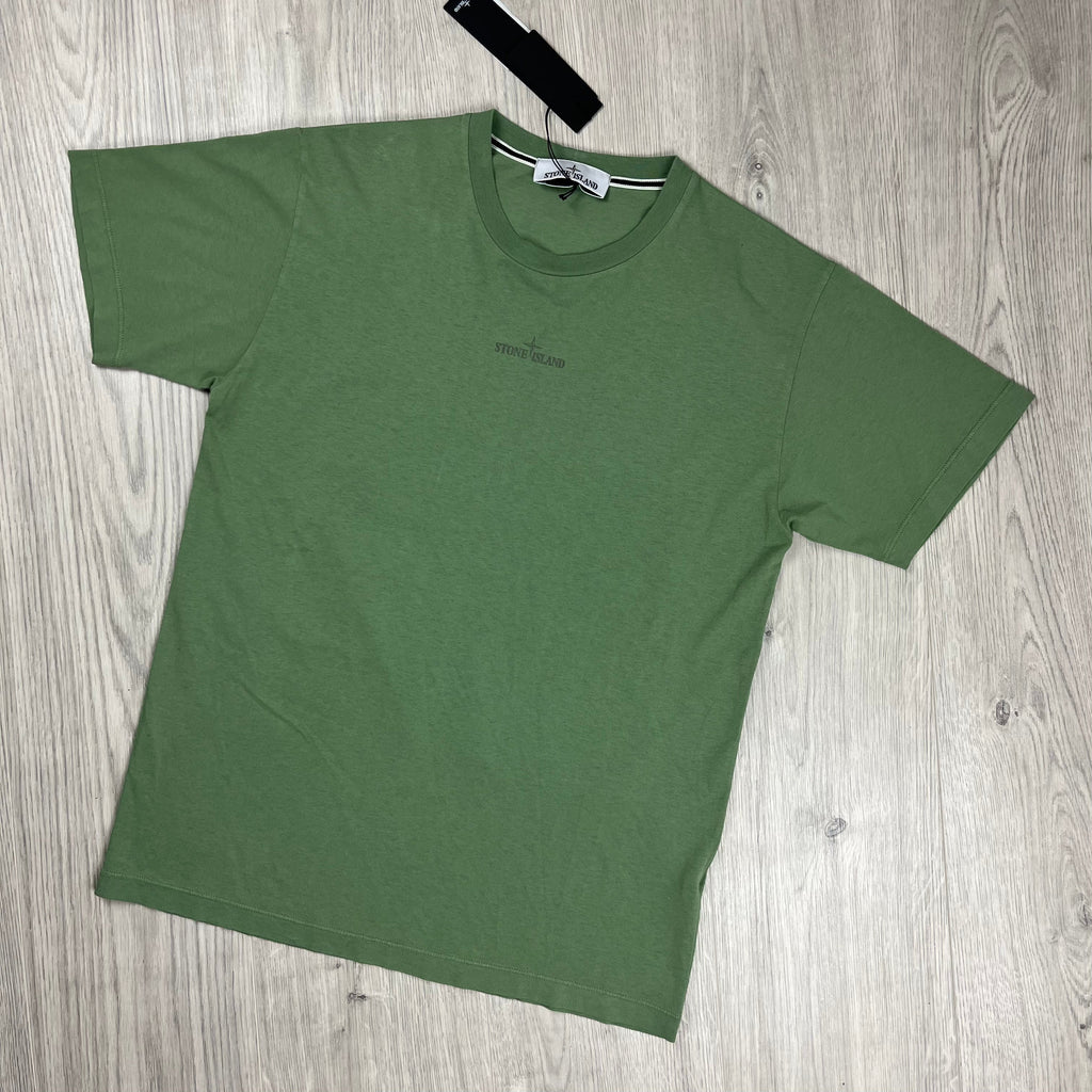 Stone Island Printed T-Shirt - Sage Green -Usfansport