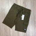 CP Company Jersey Shorts - Green -Usfansport