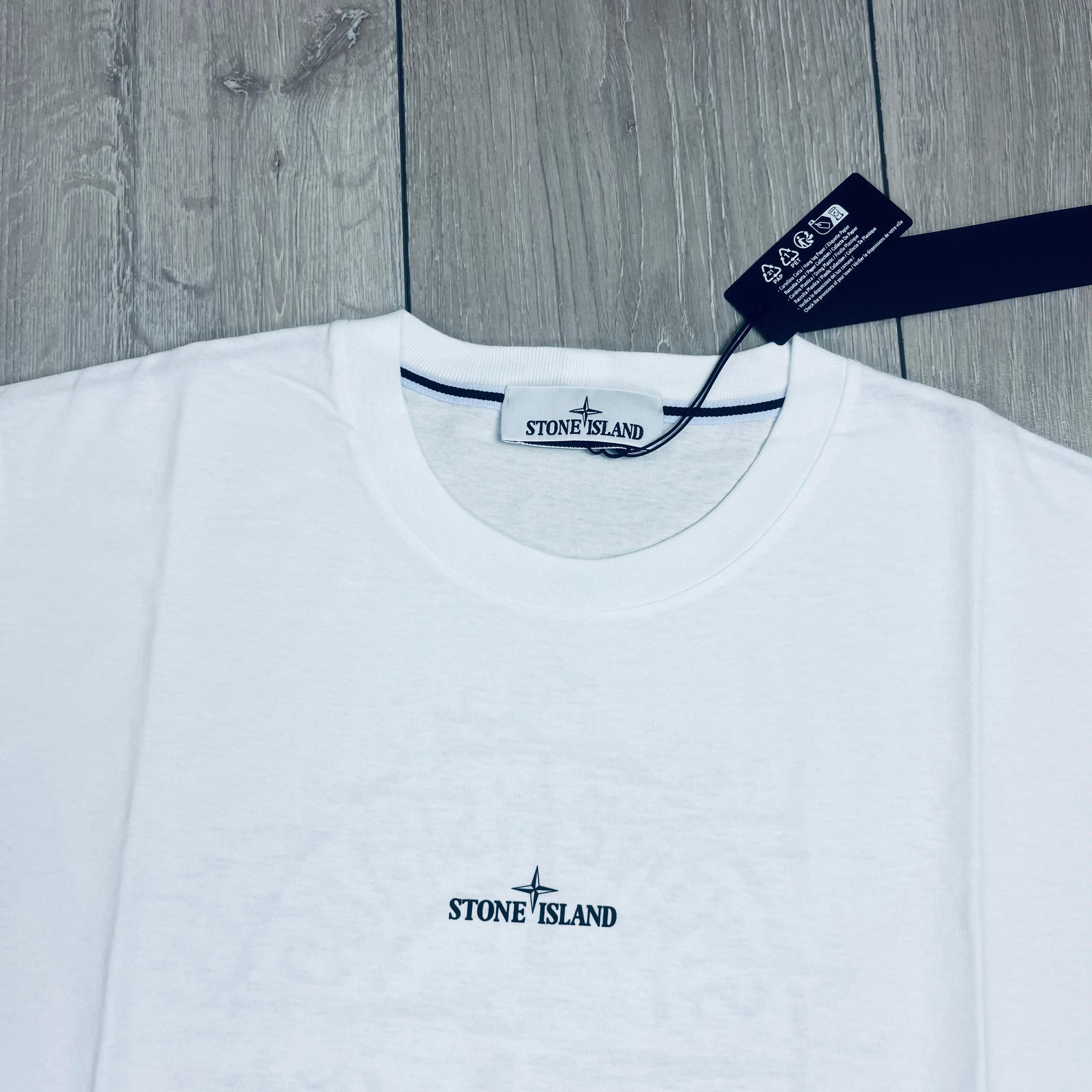 Stone Island Printed T-Shirt - White -Usfansport