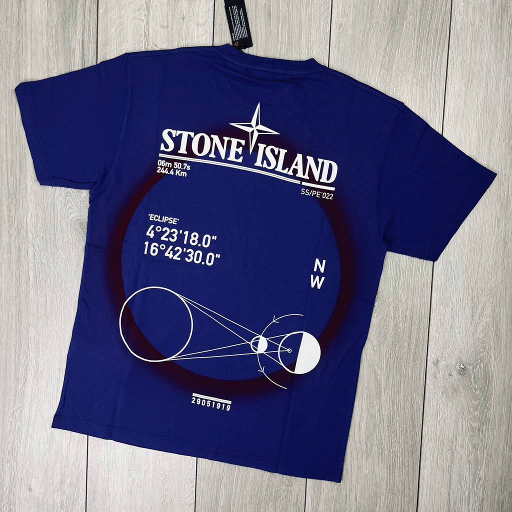 Stone Island Printed T-Shirt - Bluette -Usfansport