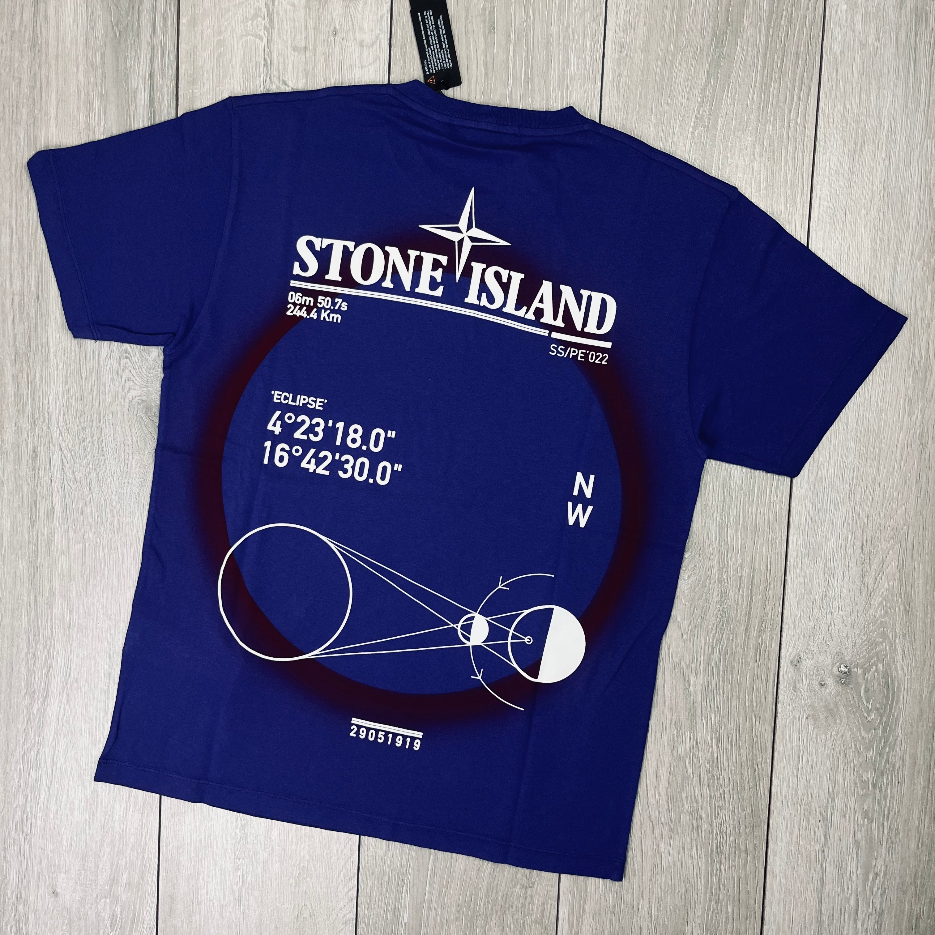 Stone Island Printed T-Shirt - Bluette -Usfansport