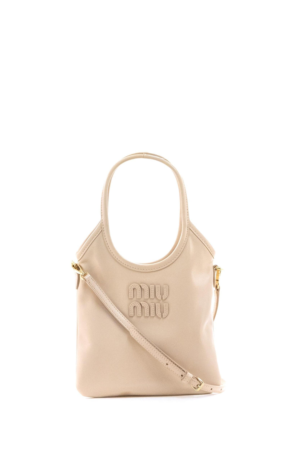 Borsa Ivy in pelle color rosa cipria