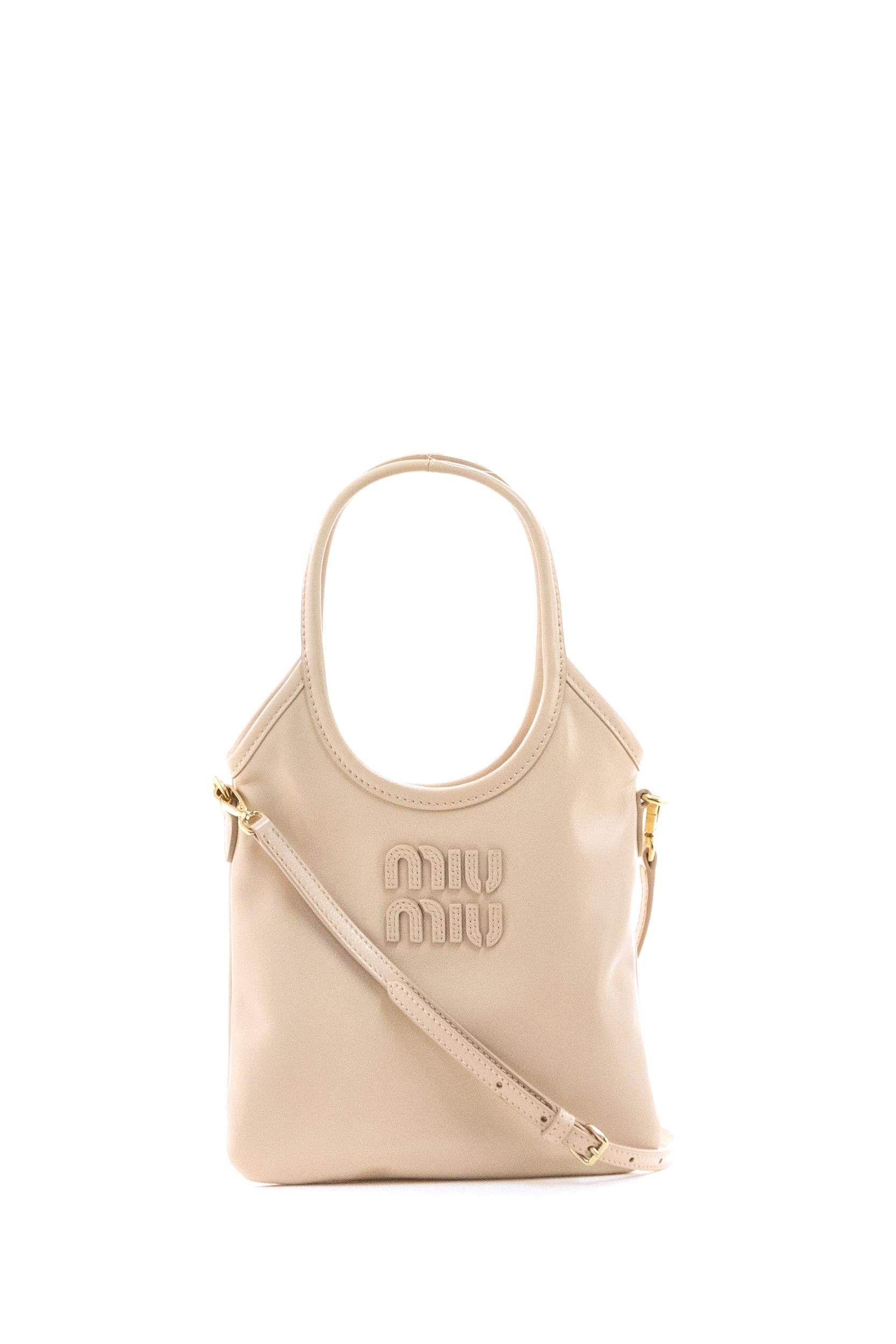 Borsa Ivy in pelle color rosa cipria