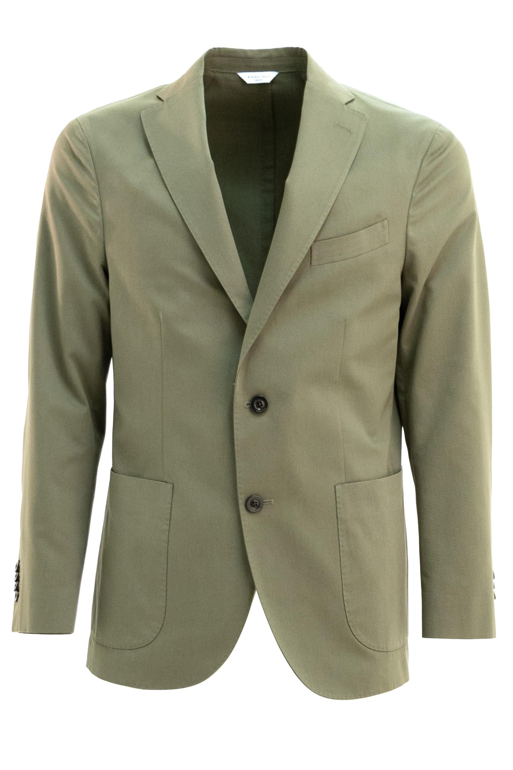 Abito in cotone color verde oliva