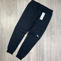 CP Company Raised Fleece Sweatpants - Black -Usfansport