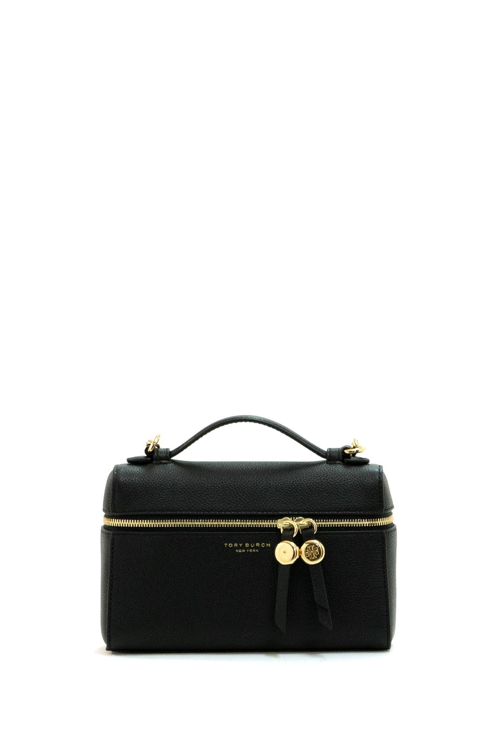 Borsa Romy Slim in pelle martellata di colore nero