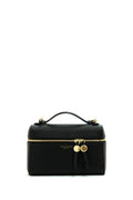 Borsa Romy Slim in pelle martellata di colore nero