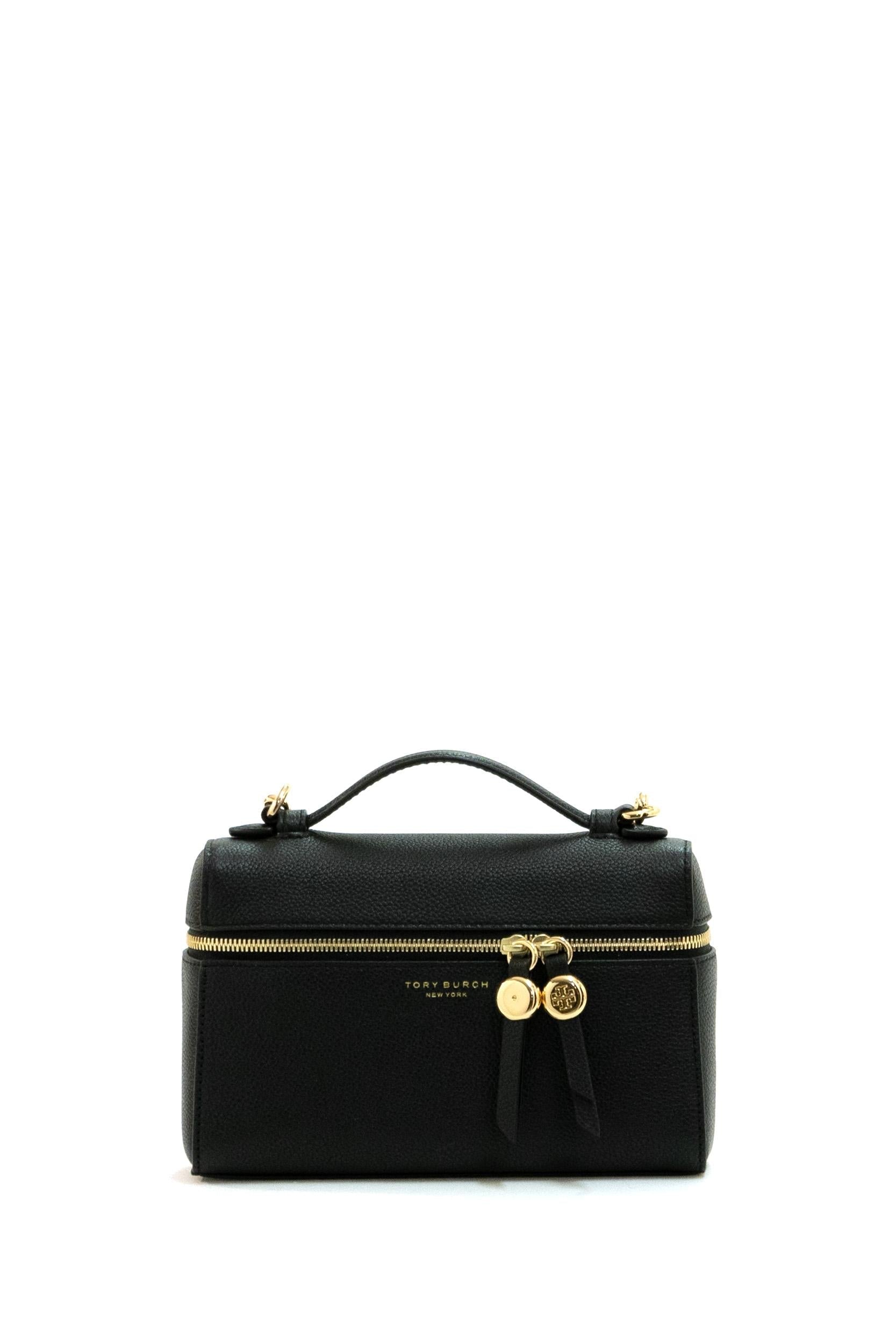 Borsa Romy Slim in pelle martellata di colore nero