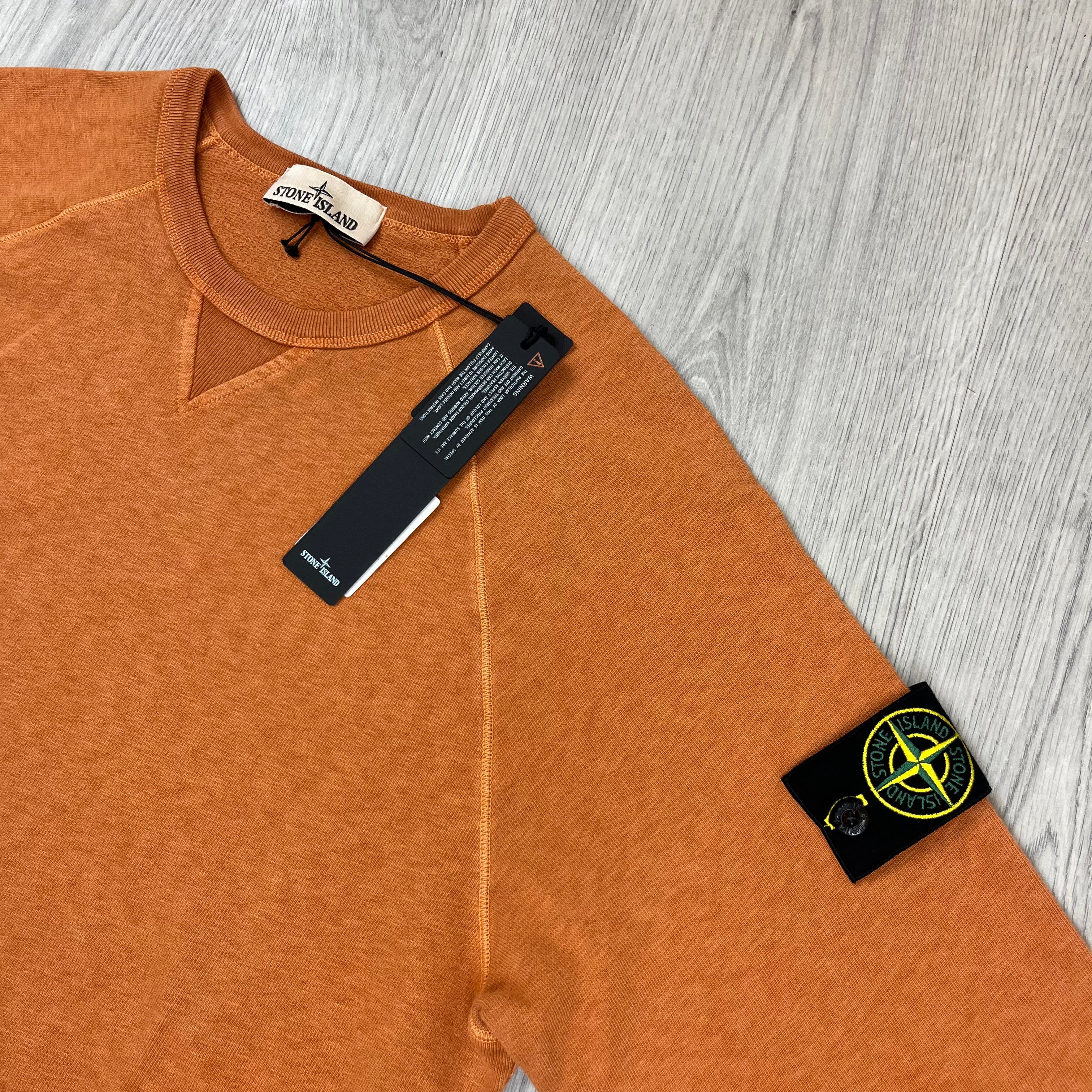 Stone Island Dyed Sweatshirt - Sienna -Usfansport