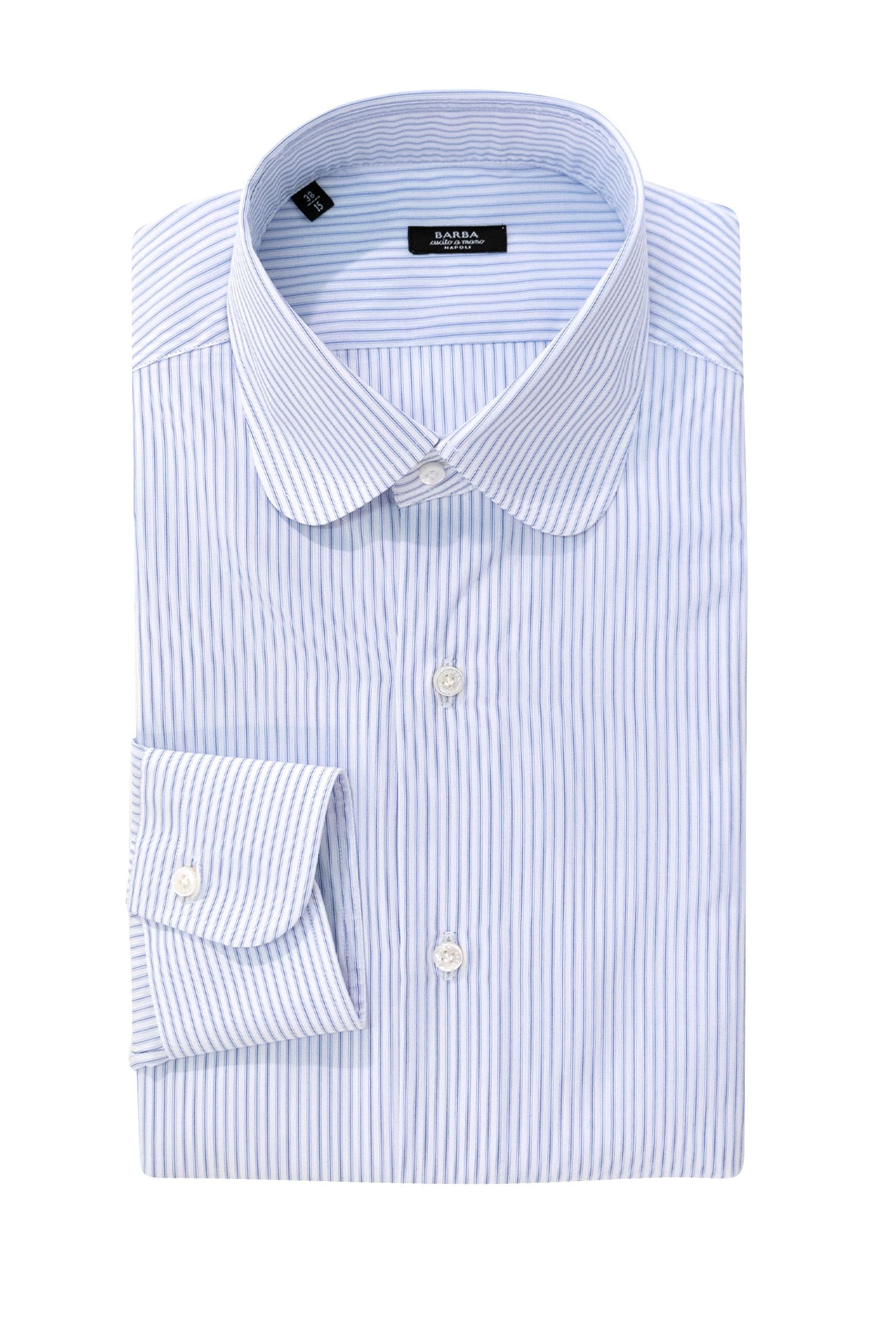 Camicia a Righe Cotone Bianco