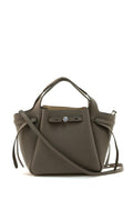 Borsa Romy in pelle martellata di colore marrone