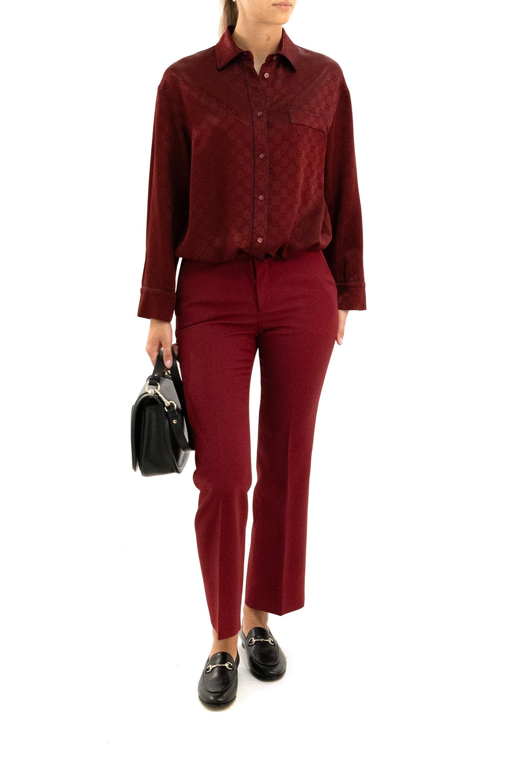 Camicia in Jaquard GG