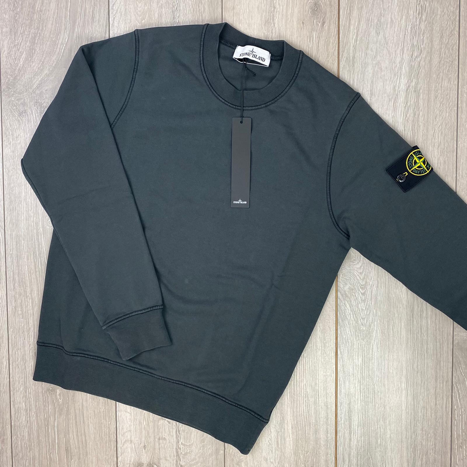 Stone Island Dyed Sweatshirt - Charcoal -Usfansport